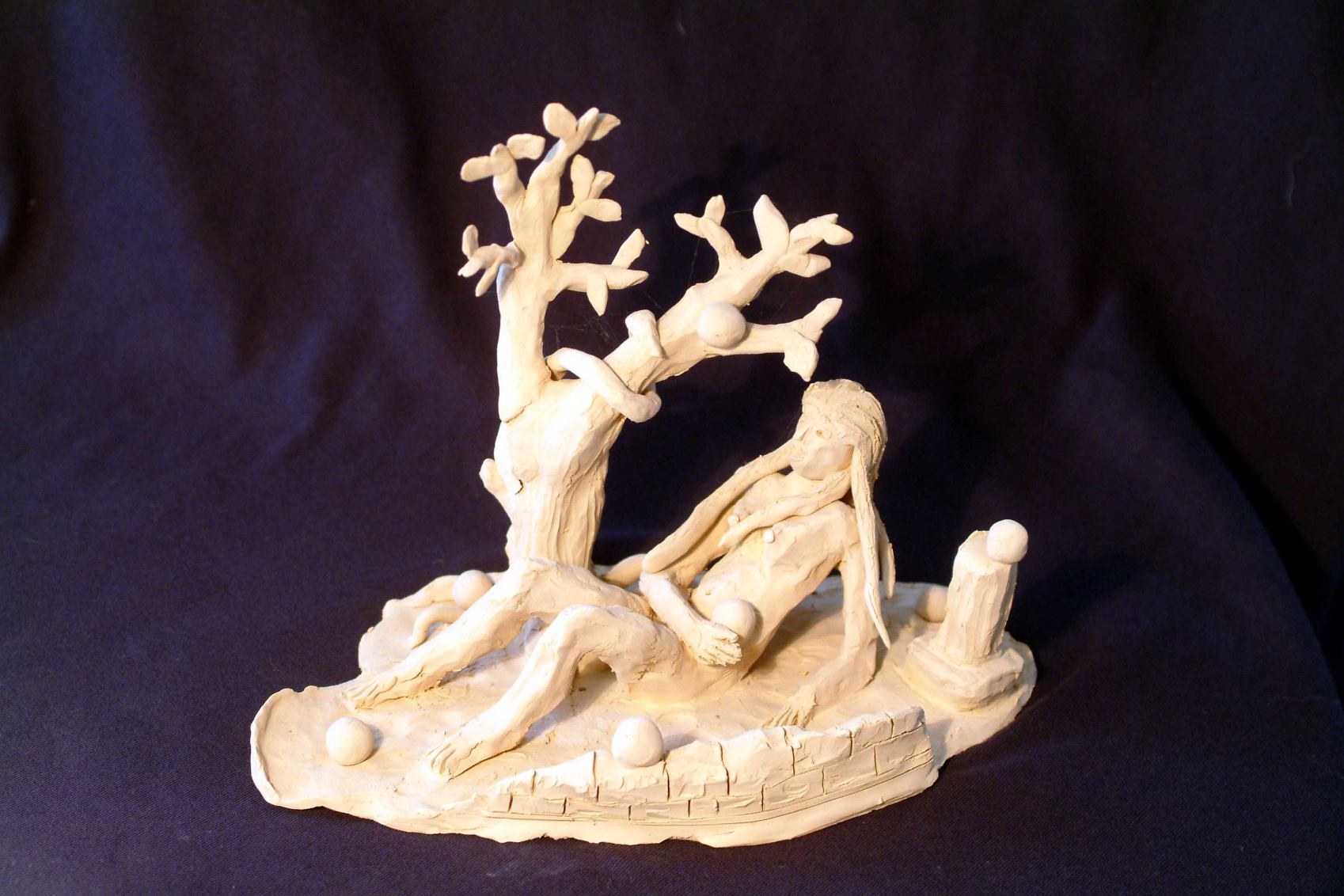 Peccato originale 20x30x16 cm terracotta