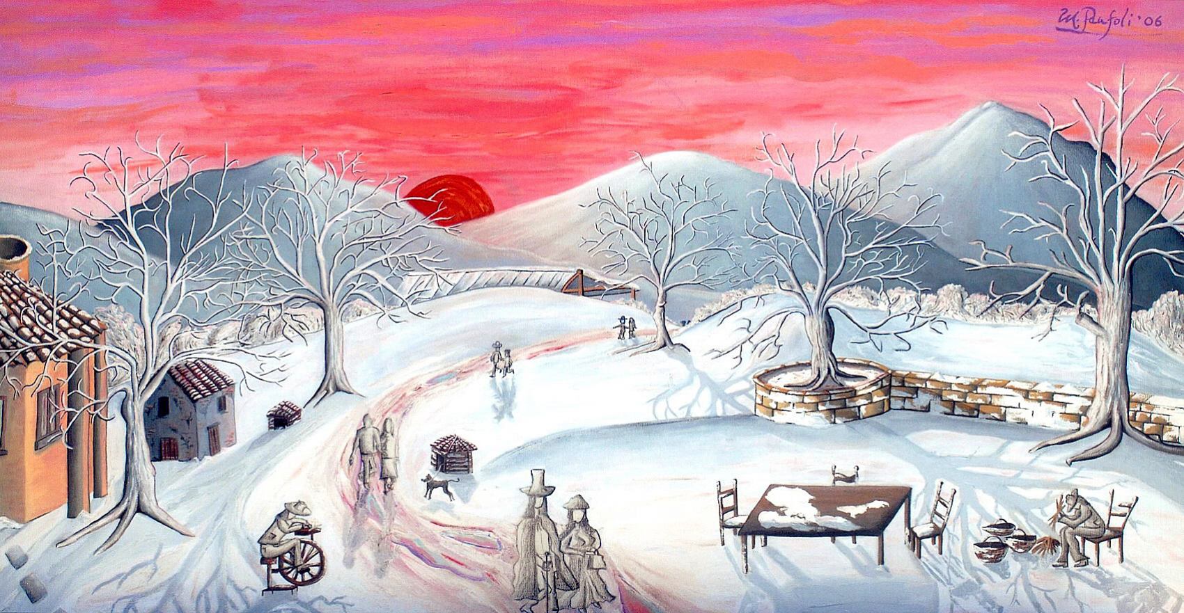 Presenze 60 x 120 cm olio su tela
