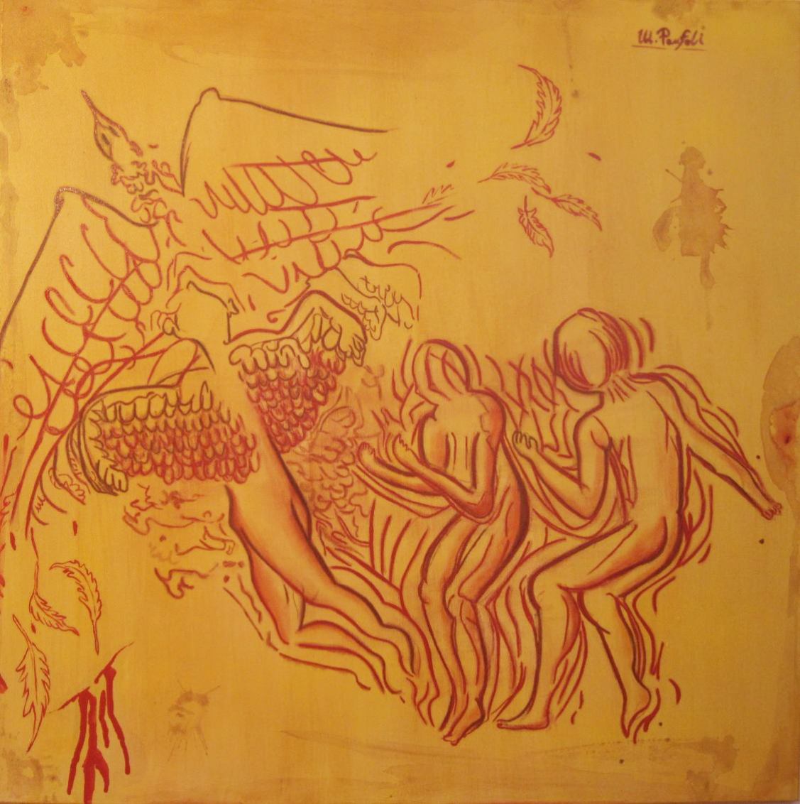 LA CONQUISTA DELLA LIBERTA' 90 X 90 Cm - Olio su tela
