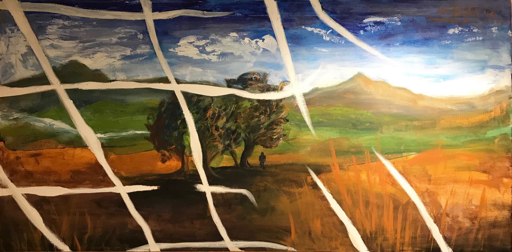 dentro la libertà - 120x60 cm - acrilico su tela - IconArt