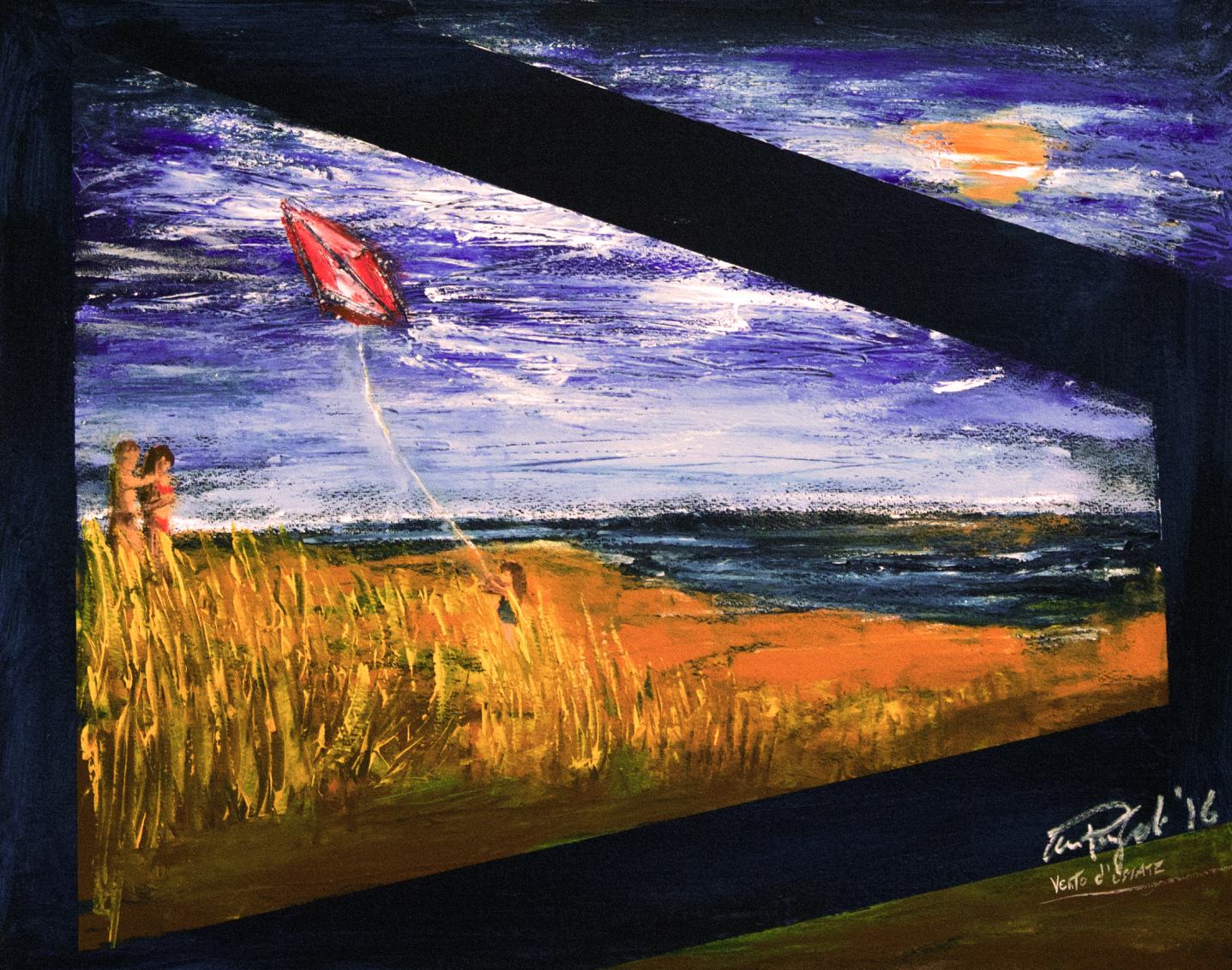 Vento d’estate - 40X50 cm – acrilico su cartone – IconArt