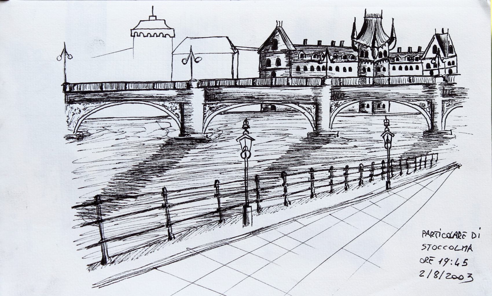 Viaggio verso nord - Stoccolma 15 x 24 cm china-su-carta